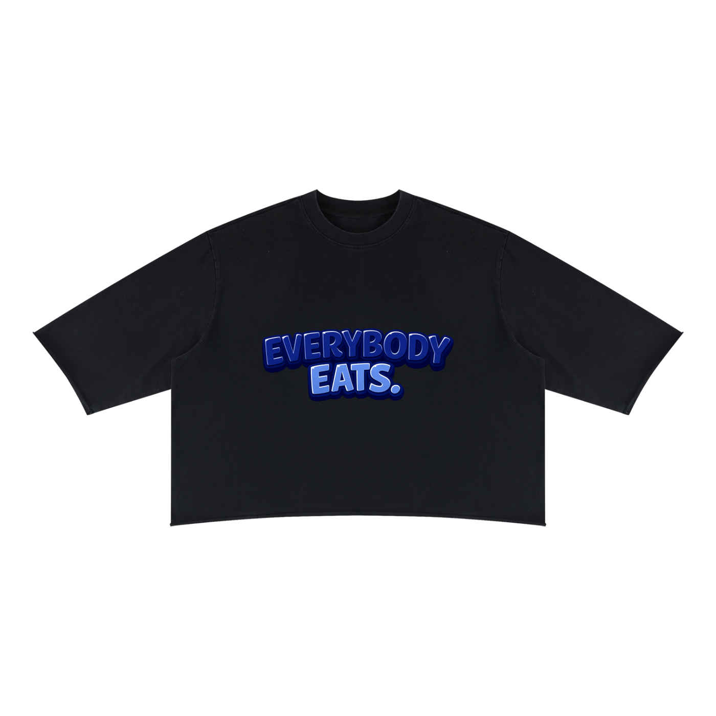 EVERYBODY EATS: BOISENBERRIES - Unisex Mineral Wash Raw Hem Boxy T-Shirt