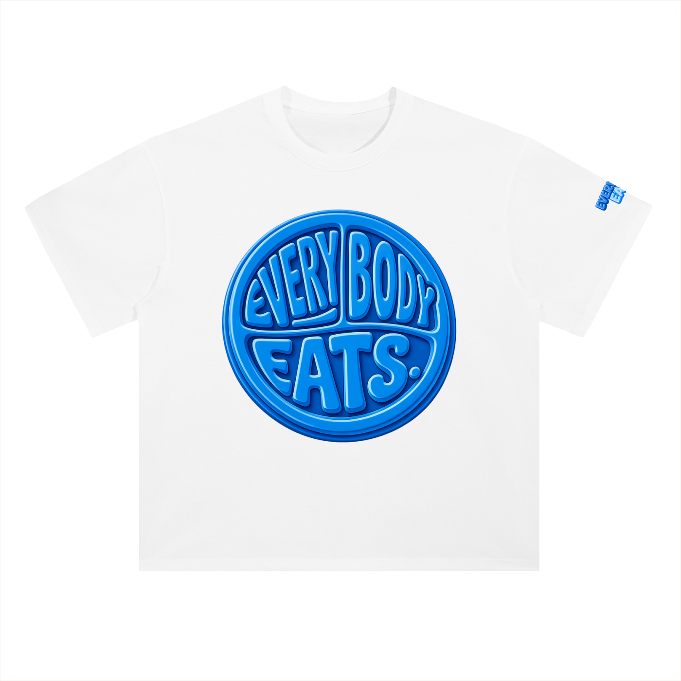 EVERYBODY EATS: BLUEBERRIES - Heavyweight Drop Shoulder Cotton T-Shirt