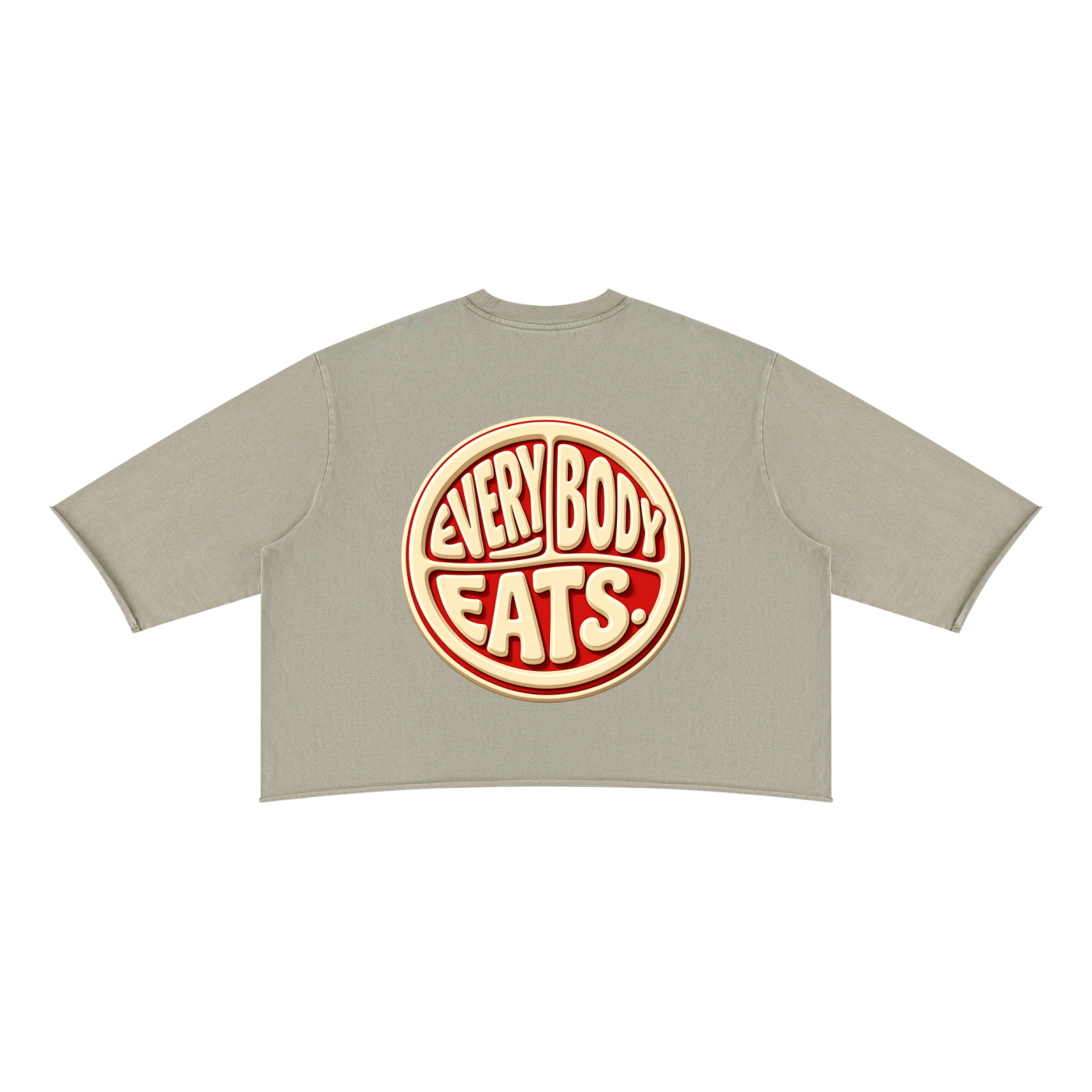 EVERYBODY EATS: CHERRY VANILLA COKE - Unisex Mineral Wash Raw Hem Boxy T-Shirt