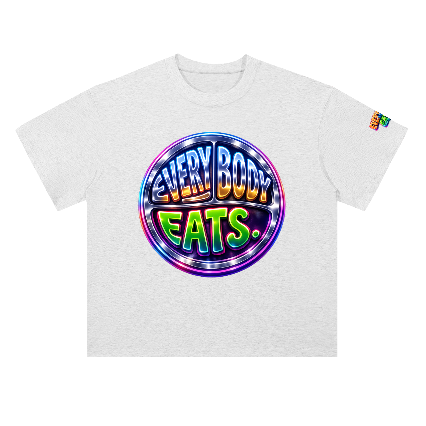 EVERYBODY EATS: AT MIDNIGHT - Heavyweight Drop Shoulder Cotton T-Shirt
