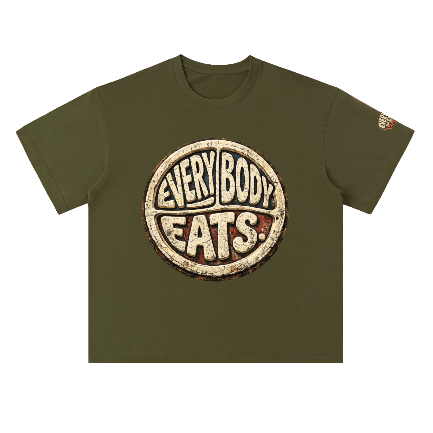EVERYBODY EATS: DIRT - Heavyweight Drop Shoulder Cotton T-Shirt
