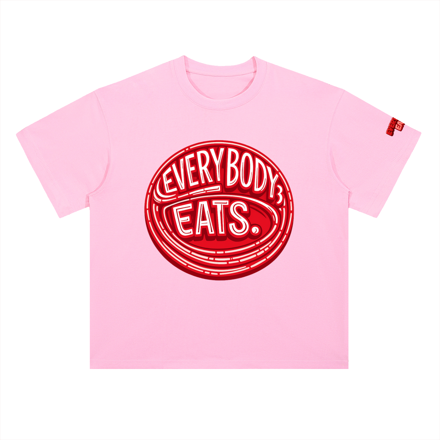 EVERYBODY EATS: MARACHINO - Heavyweight Drop Shoulder Cotton T-Shirt