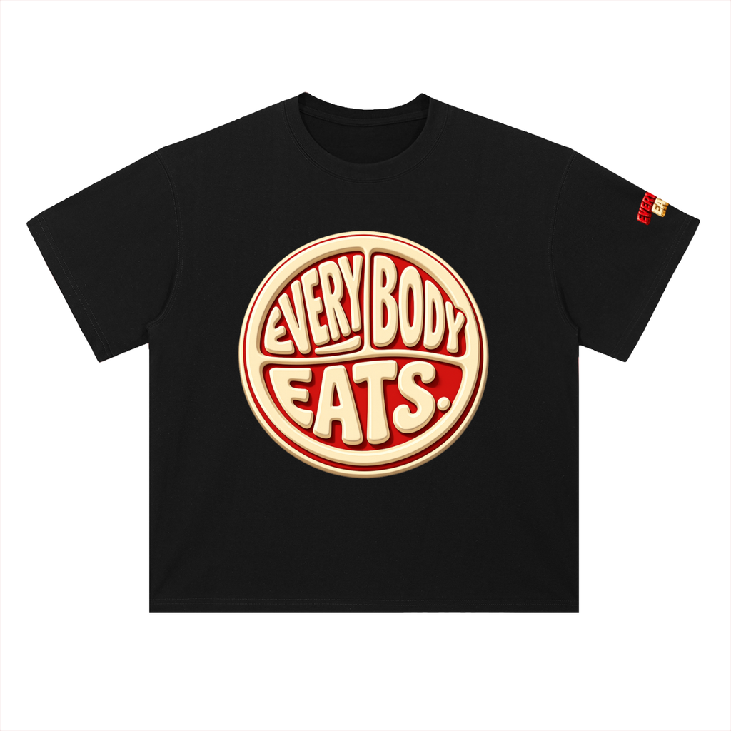 EVERYBODY EATS: CHERRY VANILLA COKE - Heavyweight Drop Shoulder Cotton T-Shirt