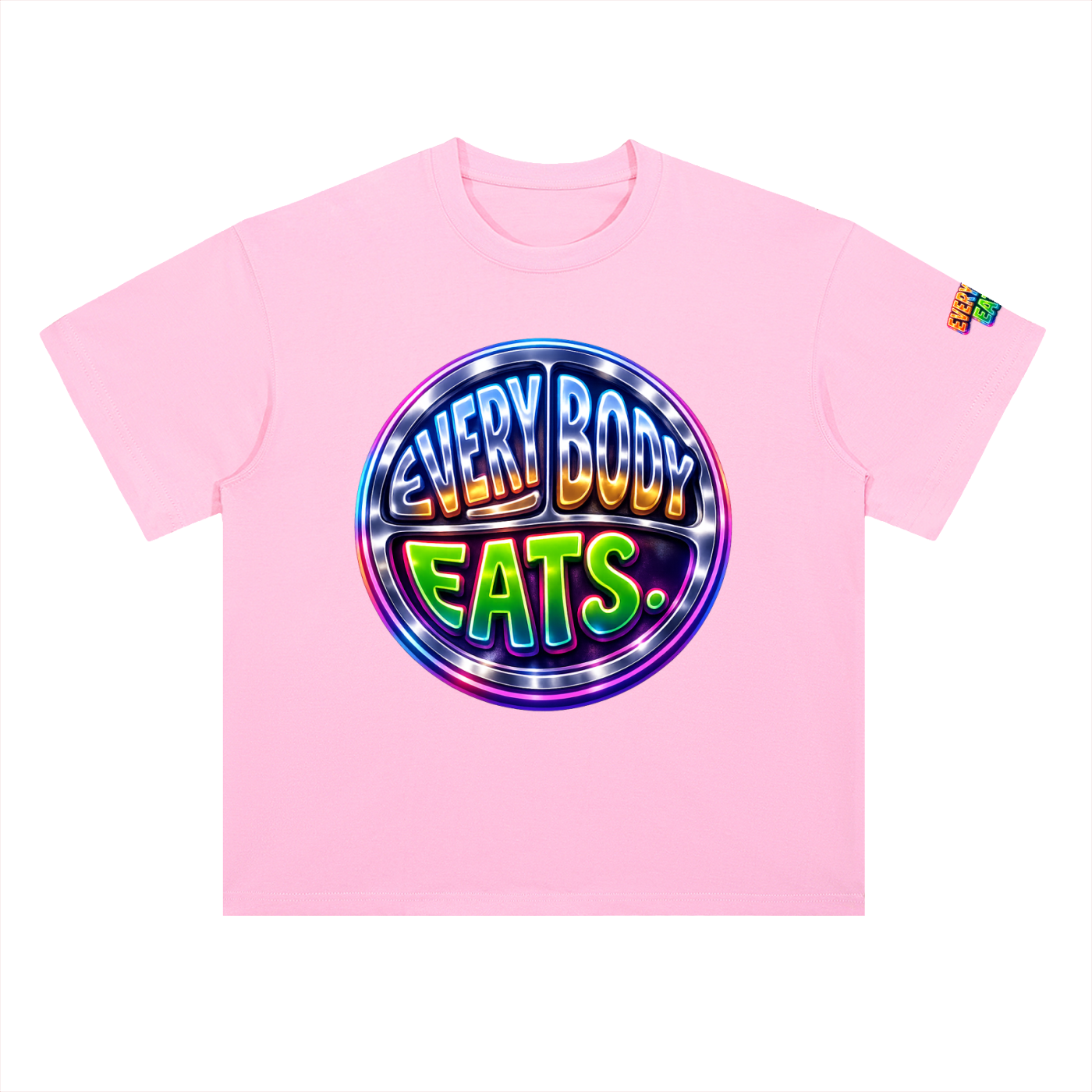 EVERYBODY EATS: AT MIDNIGHT - Heavyweight Drop Shoulder Cotton T-Shirt