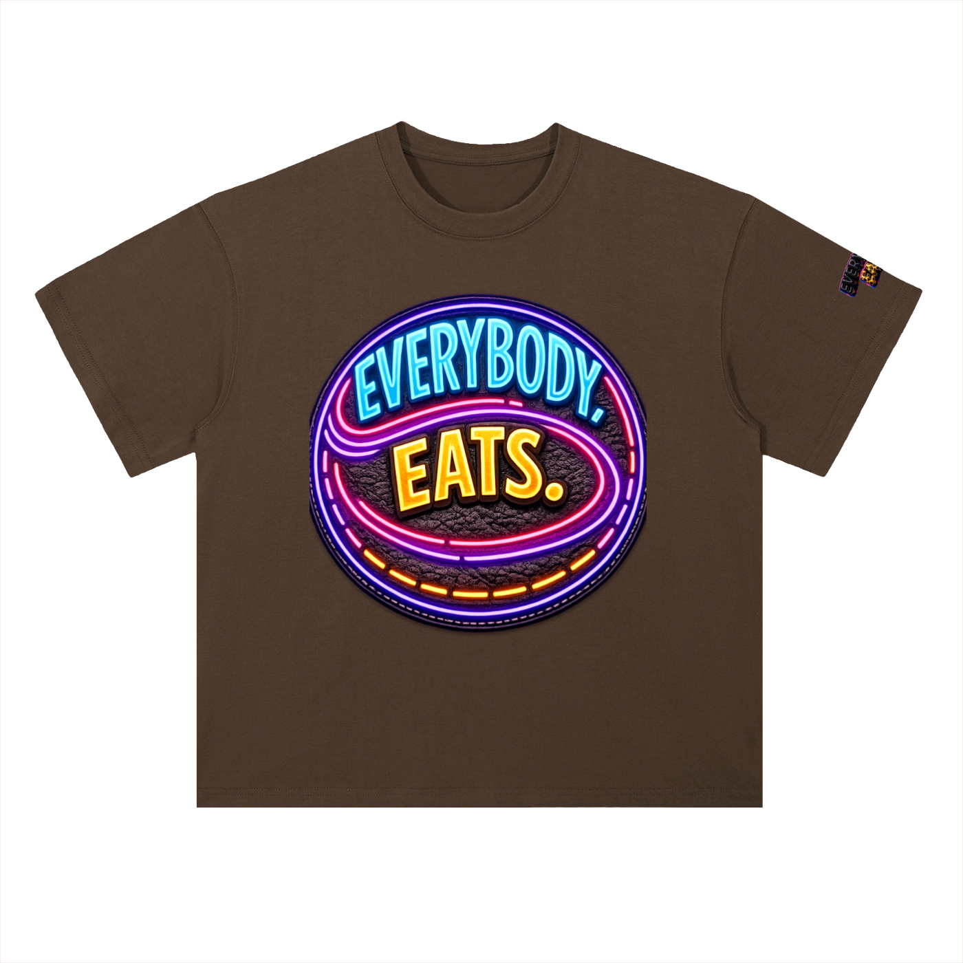 EVERYBODY EATS: LED - Heavyweight Drop Shoulder Cotton T-Shirt