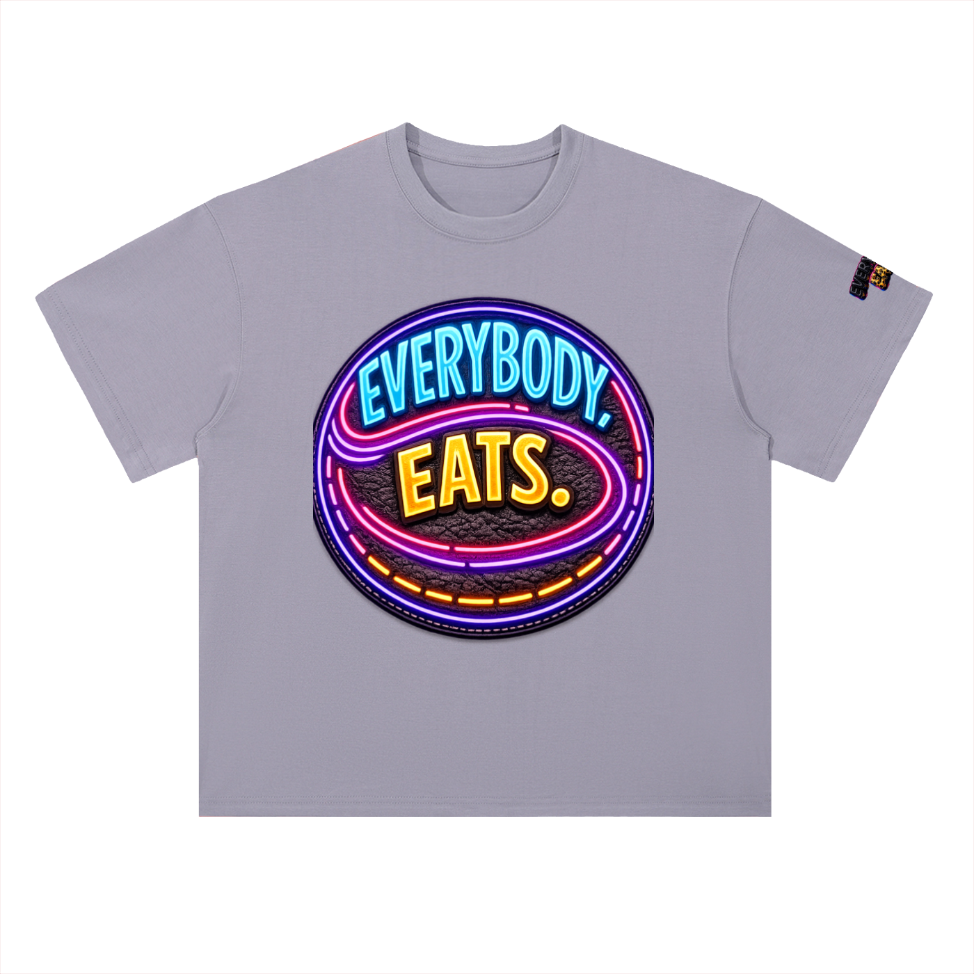 EVERYBODY EATS: LED - Heavyweight Drop Shoulder Cotton T-Shirt