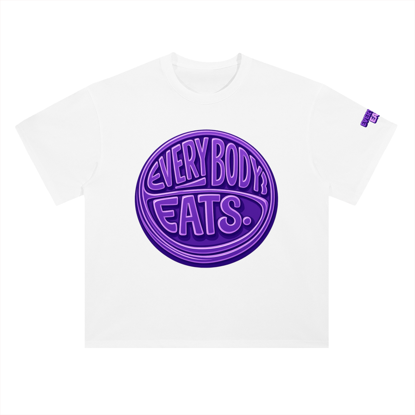 EVERYBODY EATS: GRAPES - Heavyweight Drop Shoulder Cotton T-Shirt