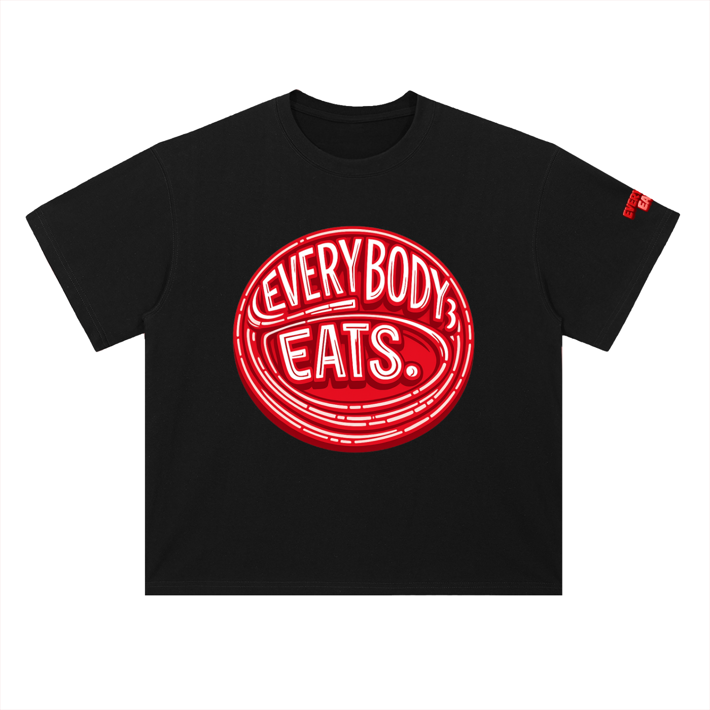 EVERYBODY EATS: MARACHINO - Heavyweight Drop Shoulder Cotton T-Shirt