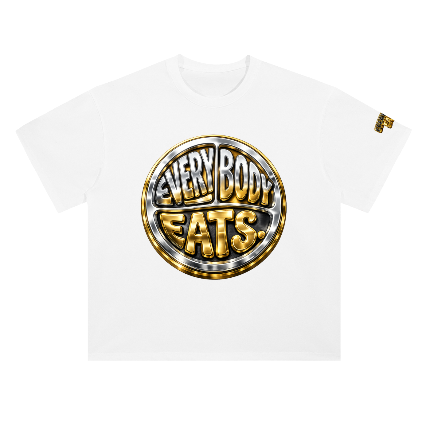 EVERYBODY EATS: CHROME - Heavyweight Drop Shoulder Cotton T-Shirt