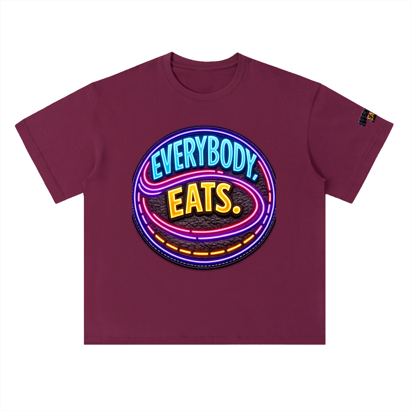 EVERYBODY EATS: LED - Heavyweight Drop Shoulder Cotton T-Shirt