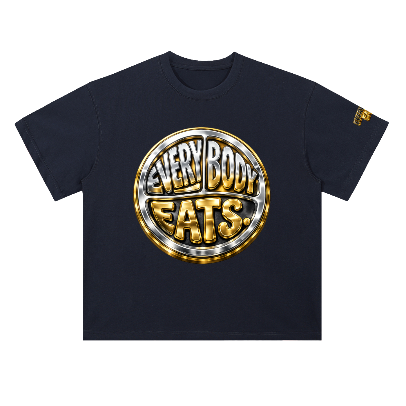 EVERYBODY EATS: CHROME - Heavyweight Drop Shoulder Cotton T-Shirt