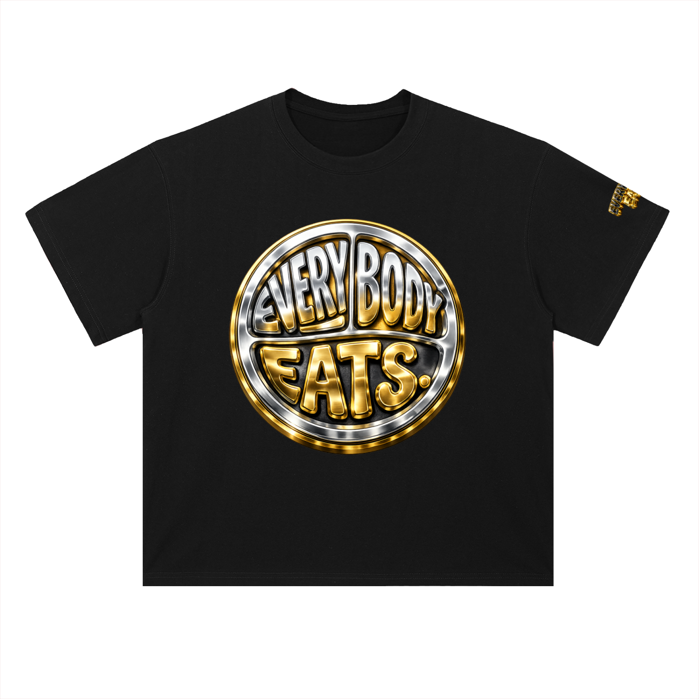 EVERYBODY EATS: CHROME - Heavyweight Drop Shoulder Cotton T-Shirt
