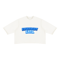 EVERYBODY EATS: BLUEBERRIES - Unisex Mineral Wash Raw Hem Boxy T-Shirt