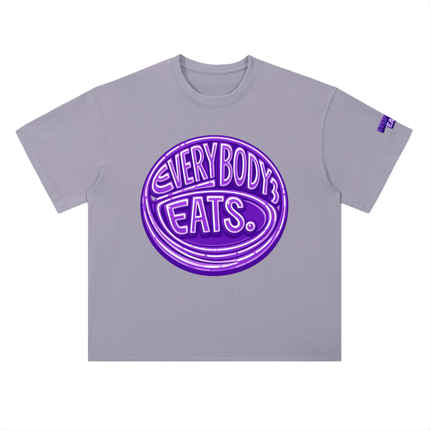EVERYBODY EATS: BUTTERFLY PEAS - Heavyweight Drop Shoulder Cotton T-Shirt
