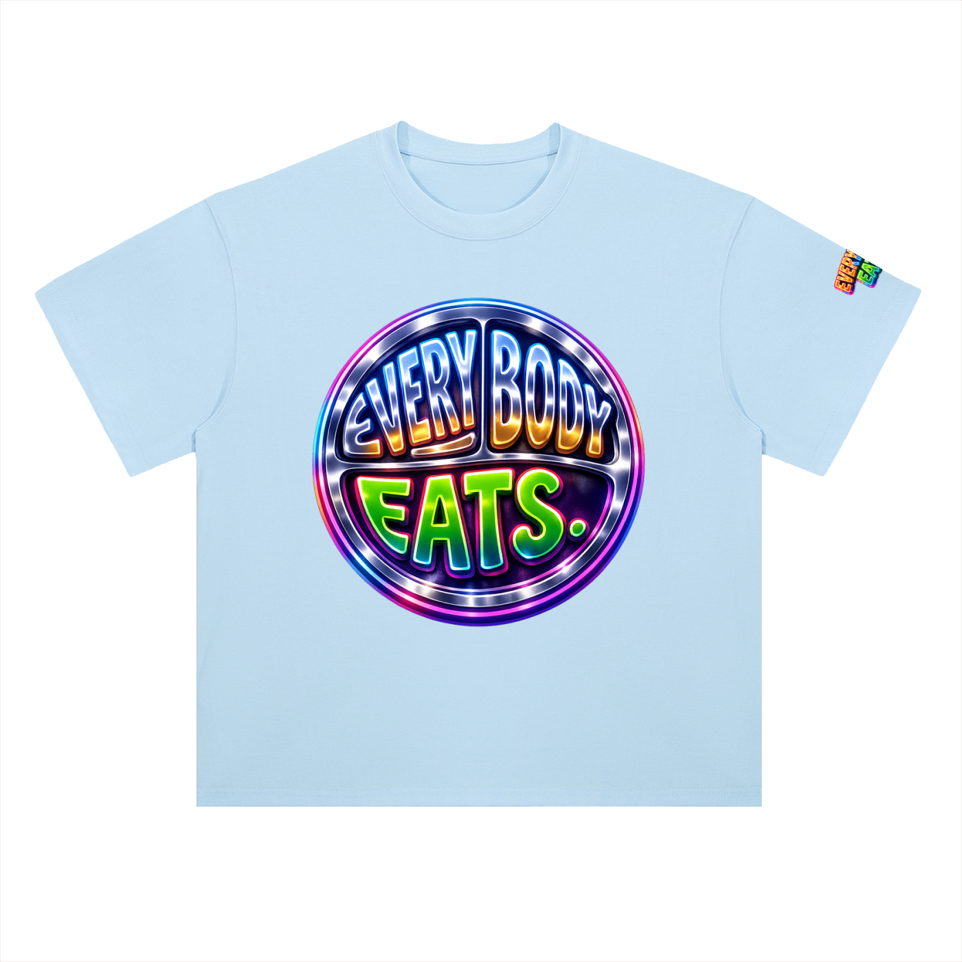 EVERYBODY EATS: AT MIDNIGHT - Heavyweight Drop Shoulder Cotton T-Shirt