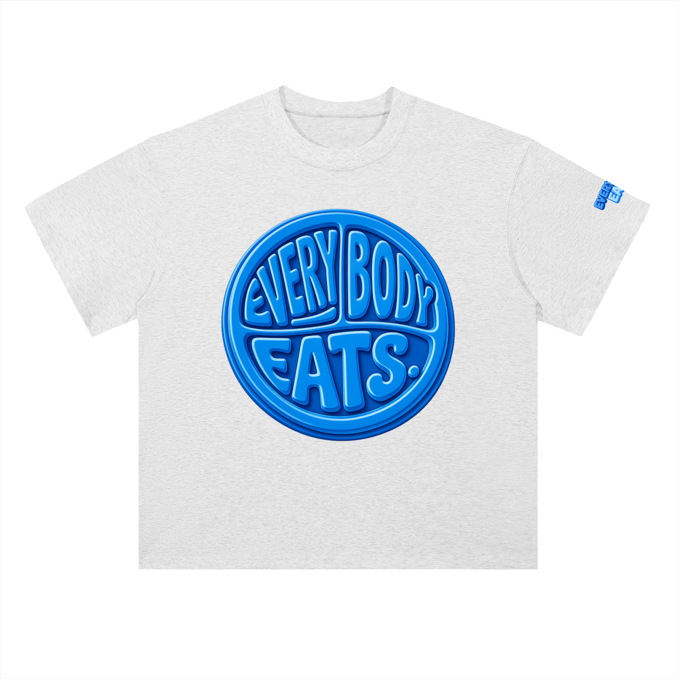 EVERYBODY EATS: BLUEBERRIES - Heavyweight Drop Shoulder Cotton T-Shirt