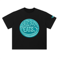EVERYBODY EATS: BLUE RASPBERRY - Heavyweight Drop Shoulder Cotton T-Shirt