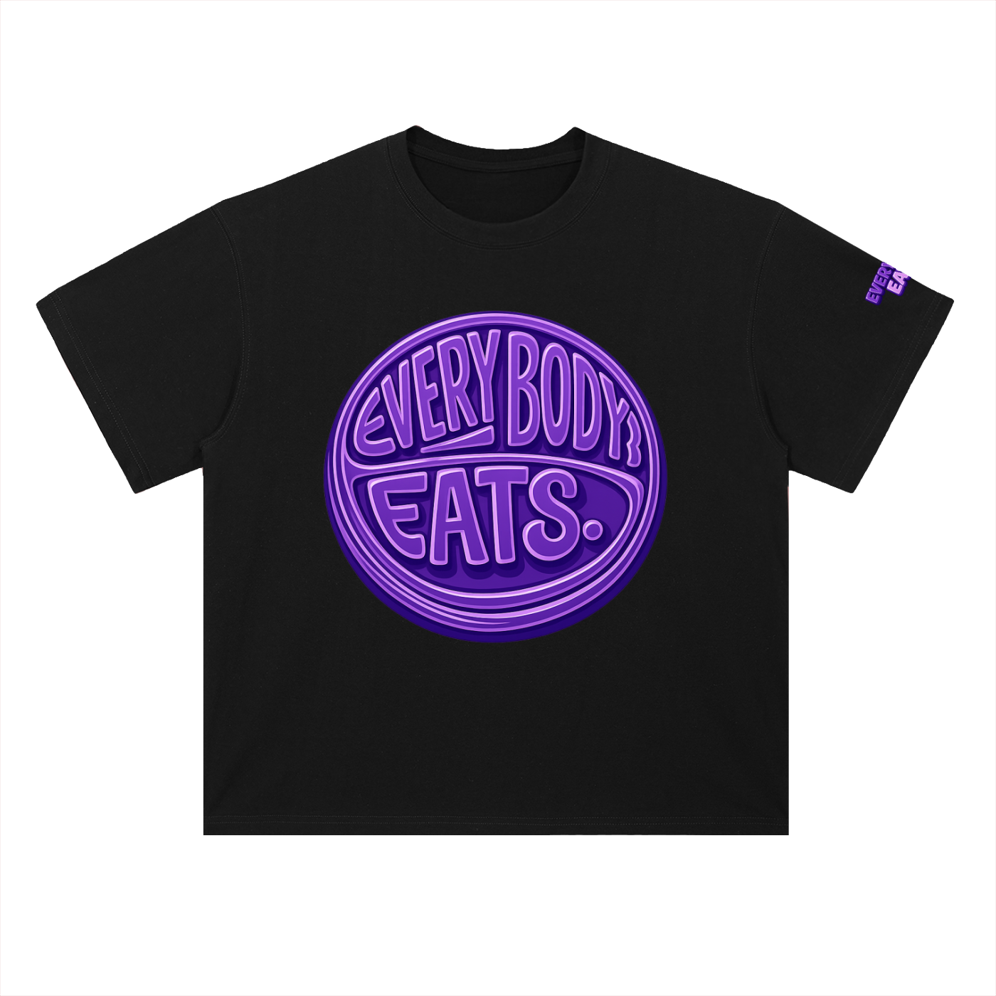 EVERYBODY EATS: GRAPES - Heavyweight Drop Shoulder Cotton T-Shirt