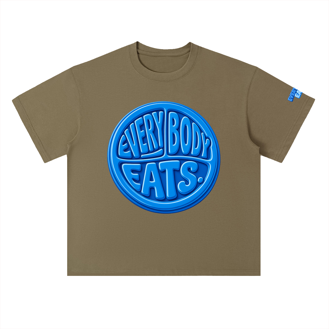 EVERYBODY EATS: BLUEBERRIES - Heavyweight Drop Shoulder Cotton T-Shirt