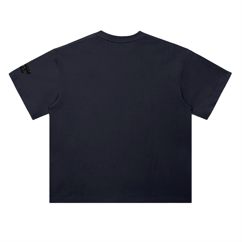 EVERYBODY EATS: LEATHER - Heavyweight Drop Shoulder Cotton T-Shirt