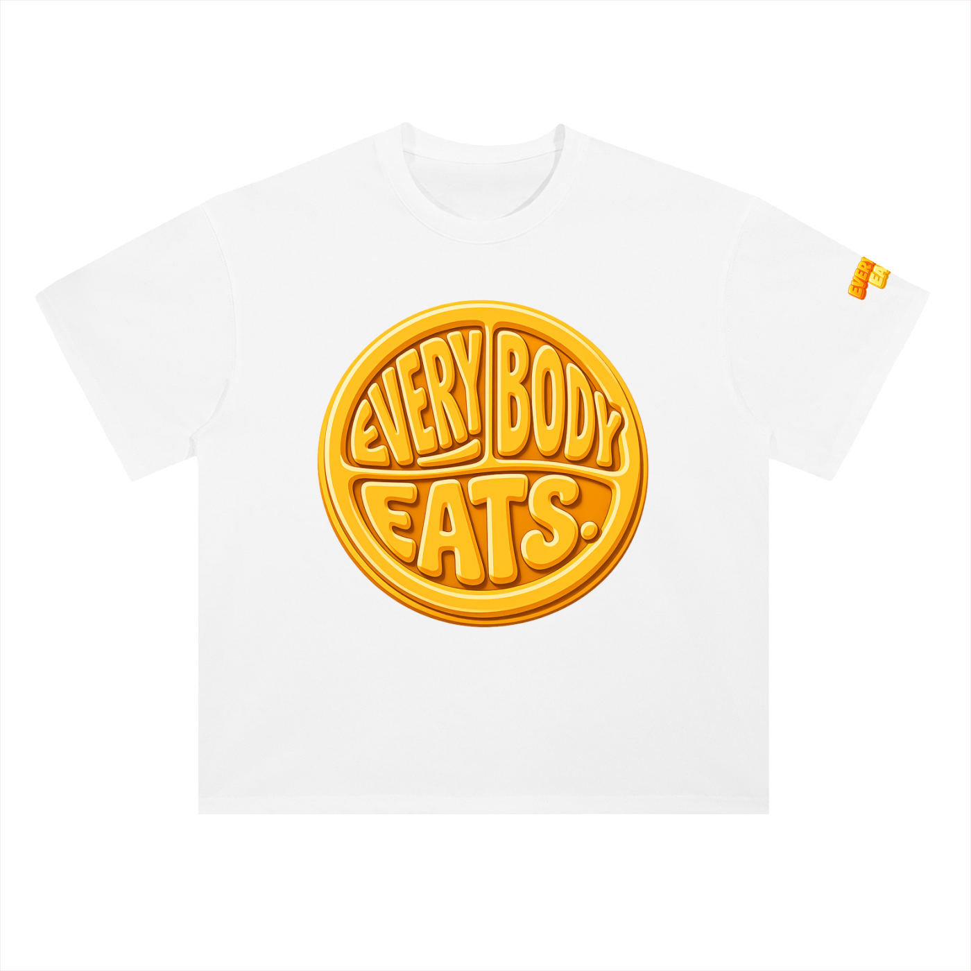EVERYBODY EATS: MAC N CHEESE - Heavyweight Drop Shoulder Cotton T-Shirt