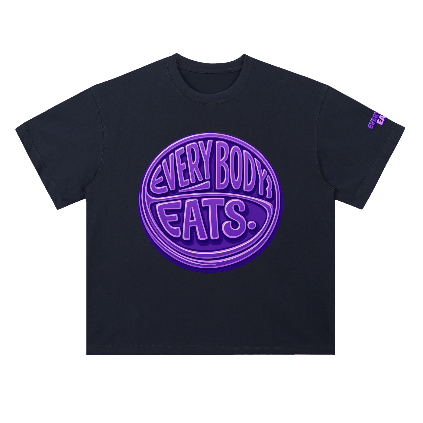 EVERYBODY EATS: GRAPES - Heavyweight Drop Shoulder Cotton T-Shirt