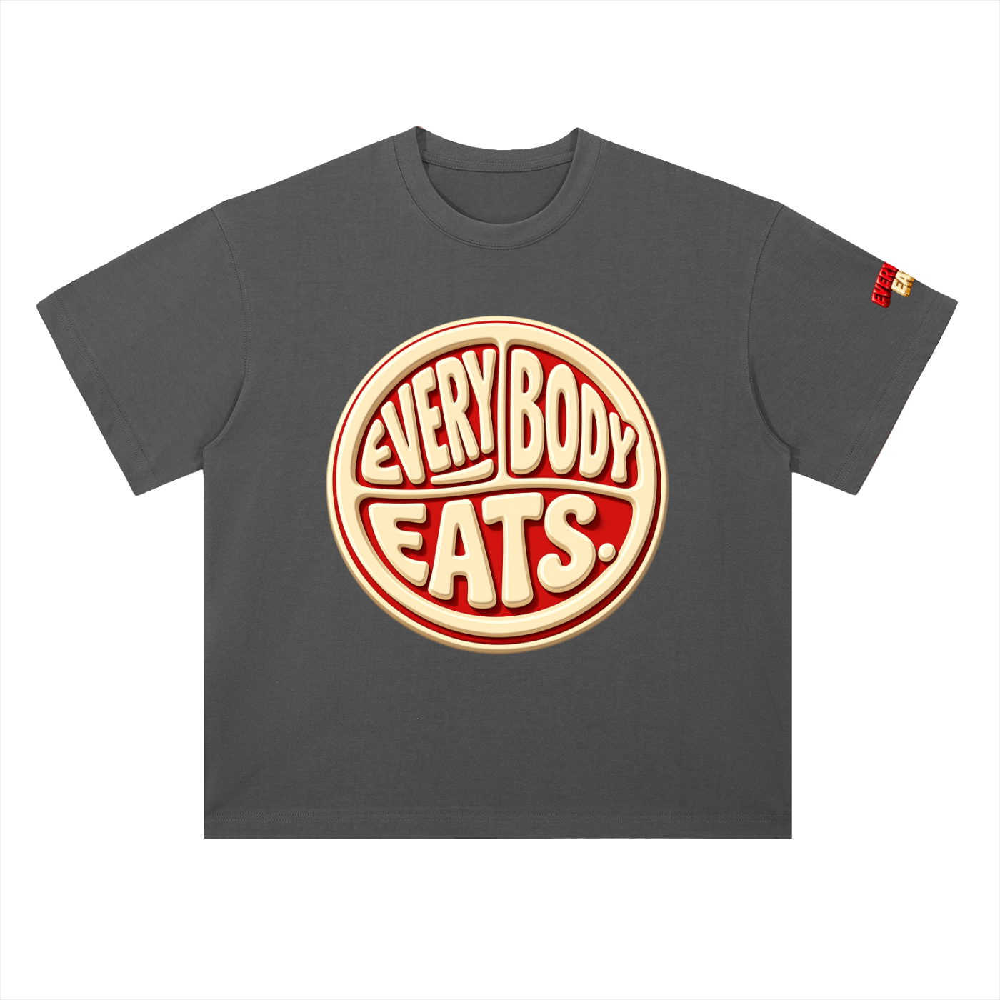 EVERYBODY EATS: CHERRY VANILLA COKE - Heavyweight Drop Shoulder Cotton T-Shirt
