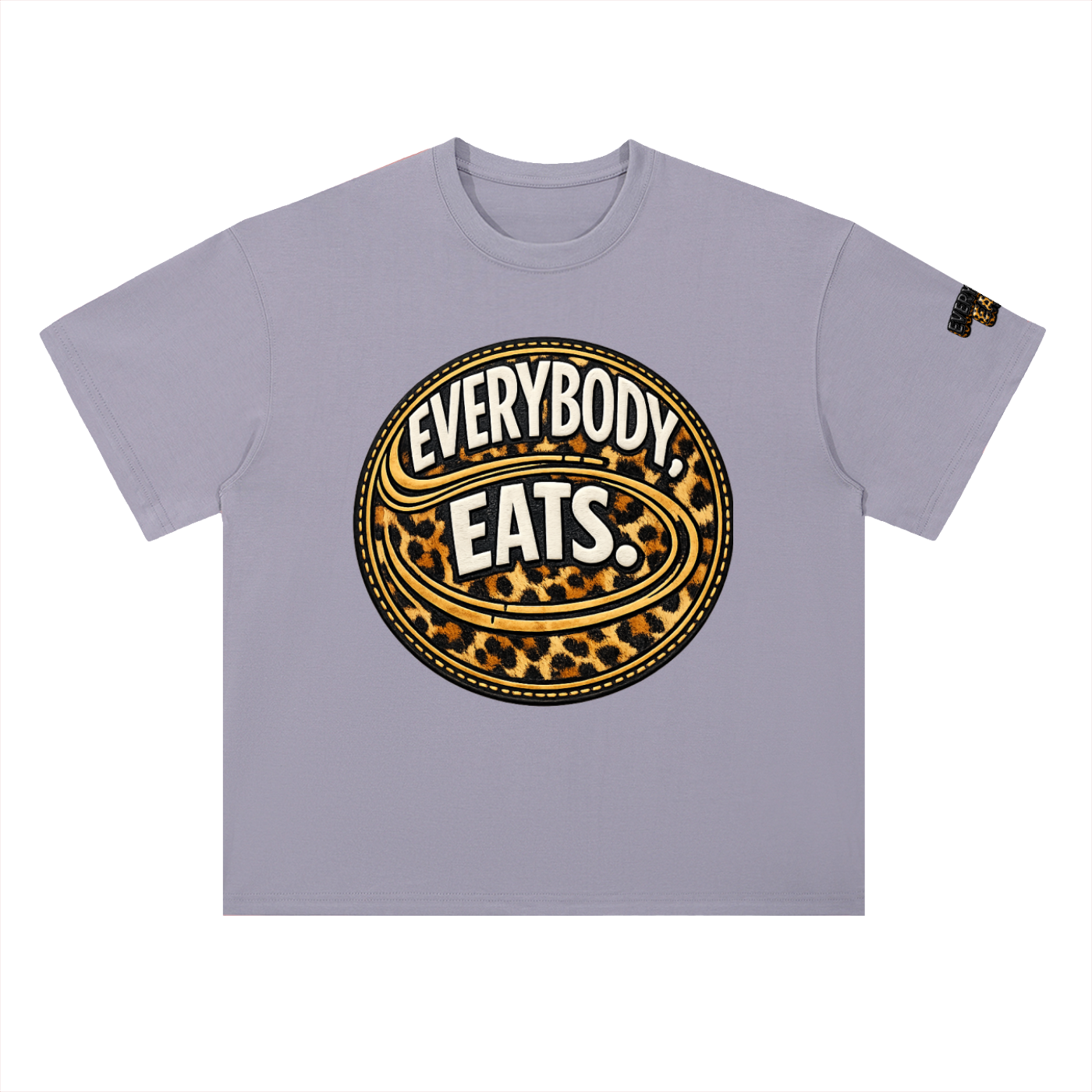 EVERYBODY EATS: CHEETAH - Heavyweight Drop Shoulder Cotton T-Shirt