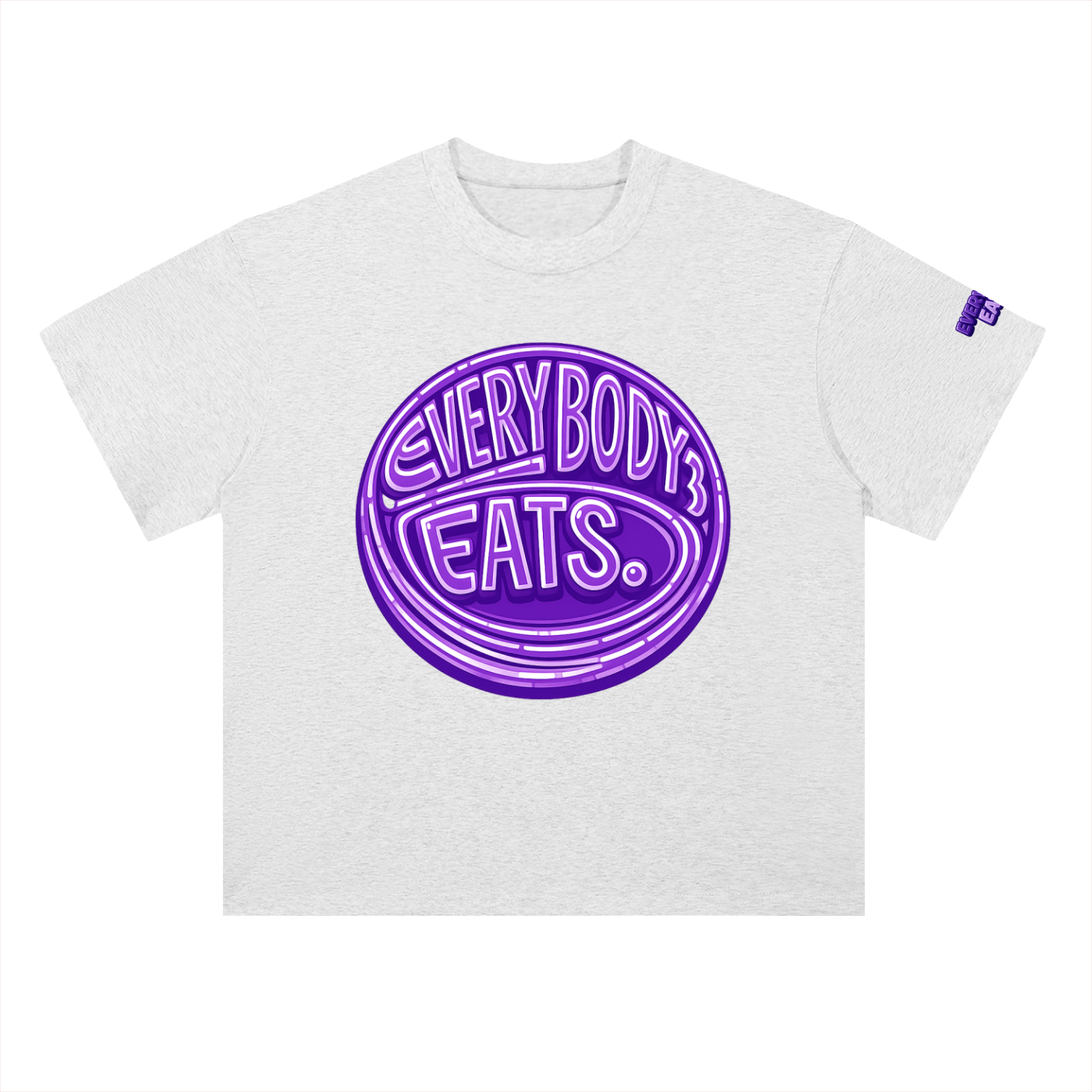 EVERYBODY EATS: BUTTERFLY PEAS - Heavyweight Drop Shoulder Cotton T-Shirt