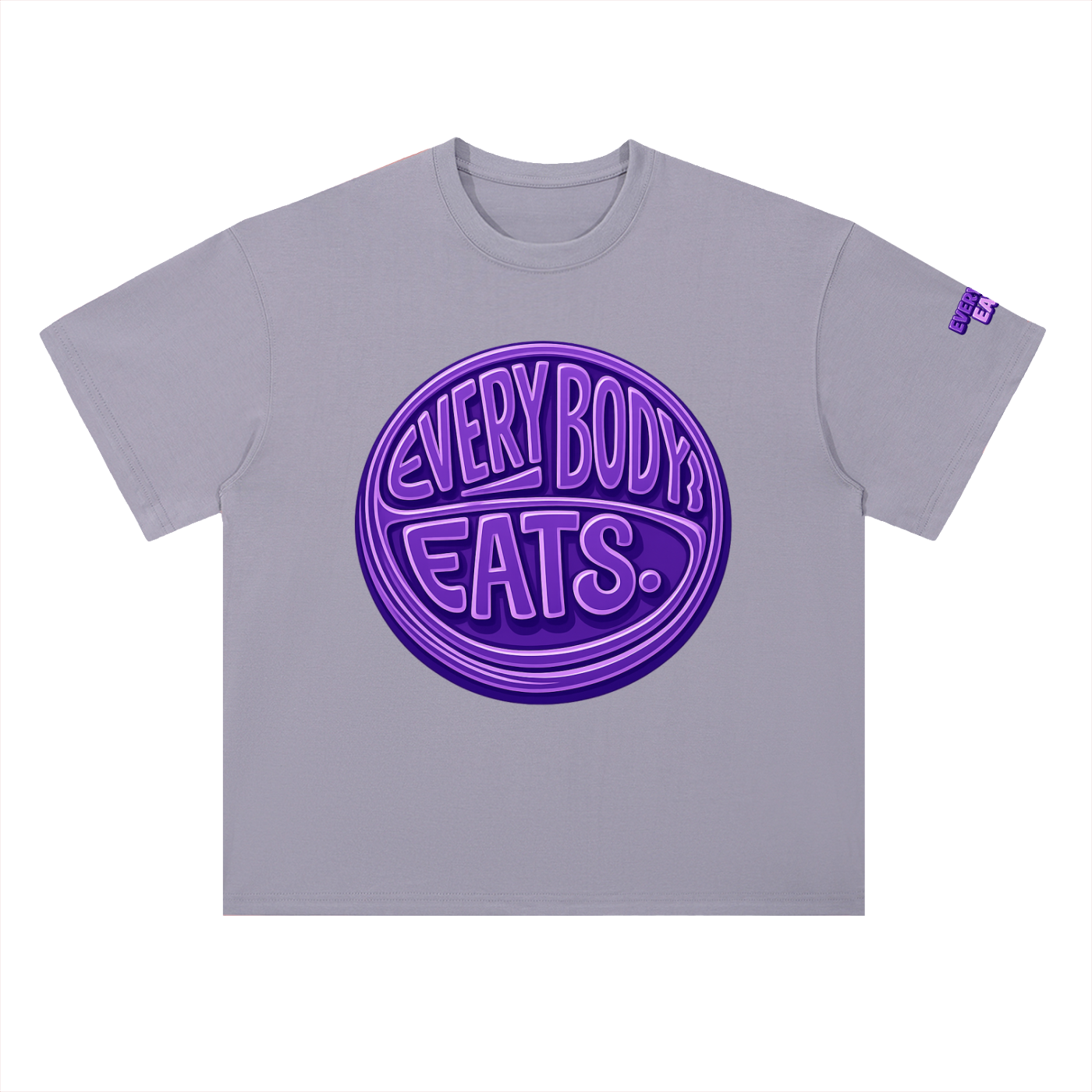 EVERYBODY EATS: GRAPES - Heavyweight Drop Shoulder Cotton T-Shirt