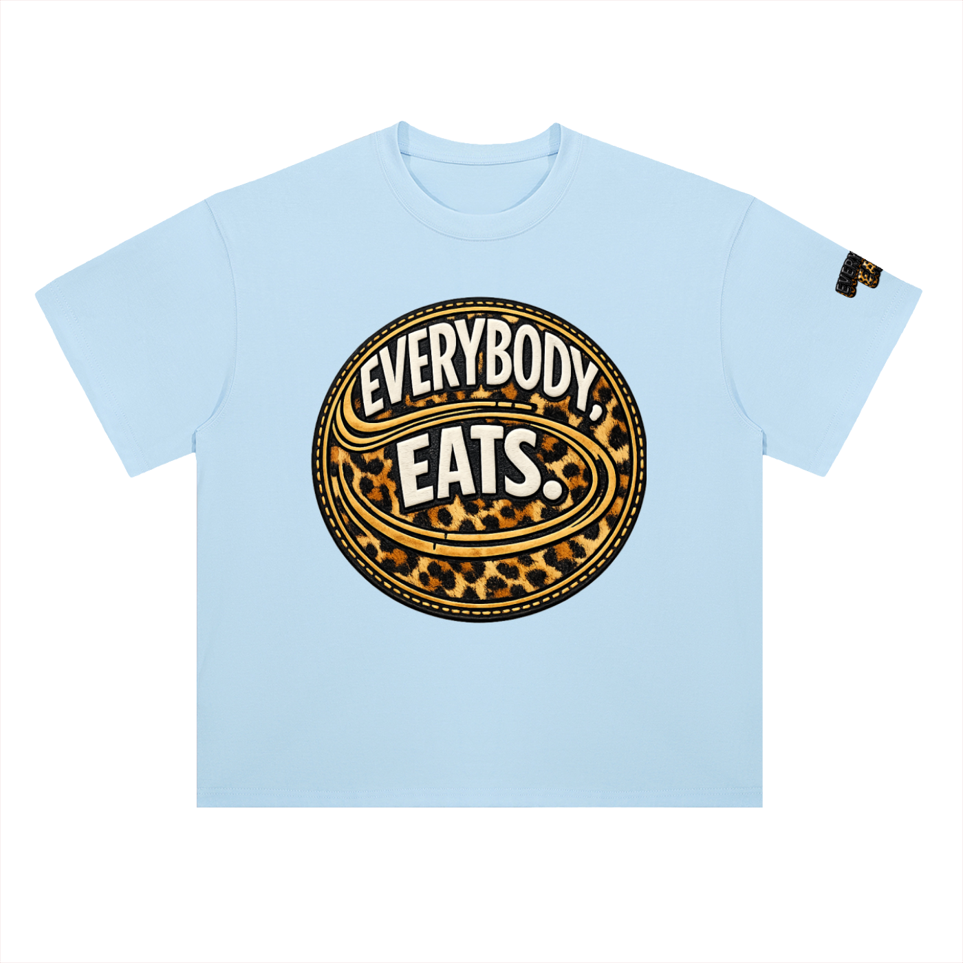 EVERYBODY EATS: CHEETAH - Heavyweight Drop Shoulder Cotton T-Shirt