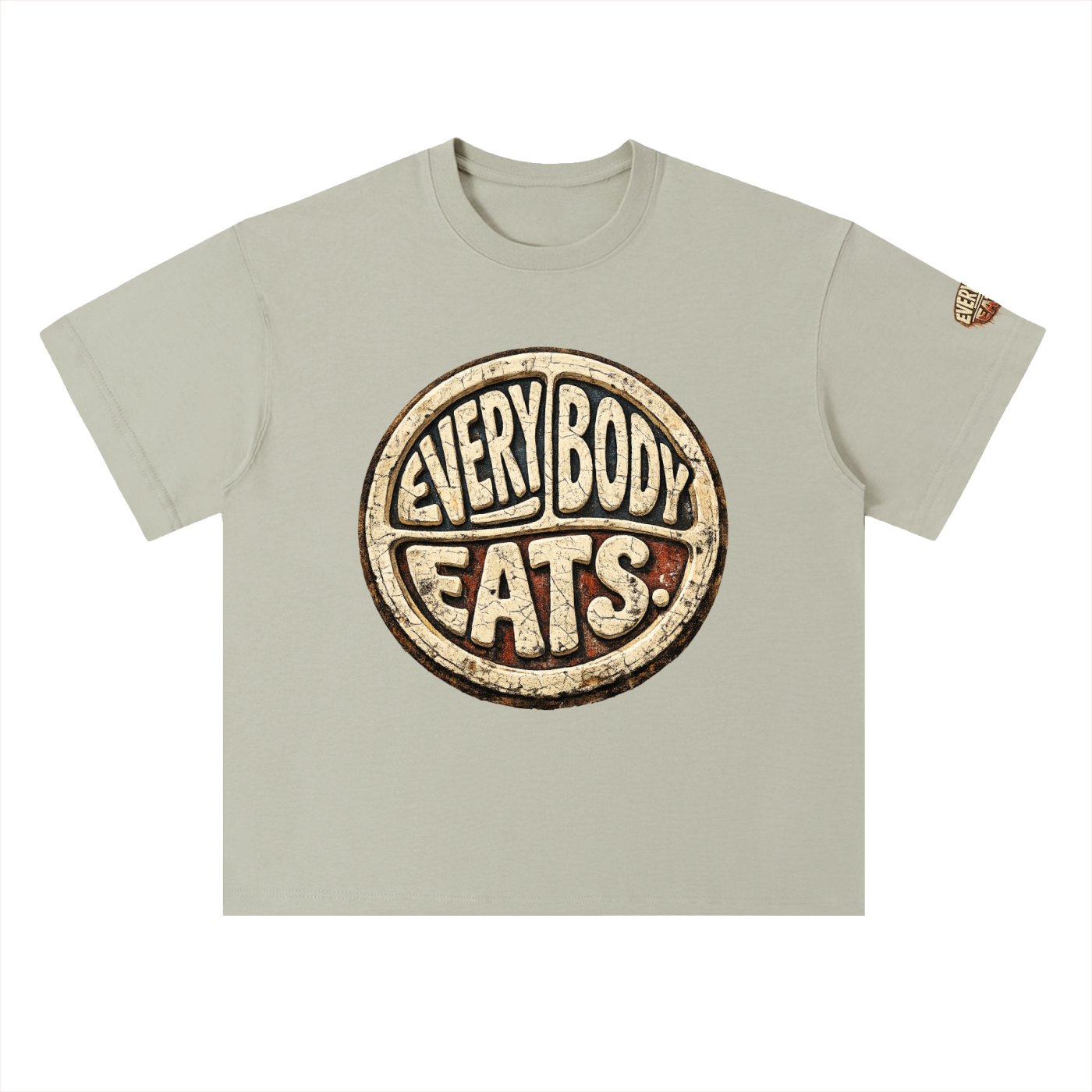 EVERYBODY EATS: DIRT - Heavyweight Drop Shoulder Cotton T-Shirt