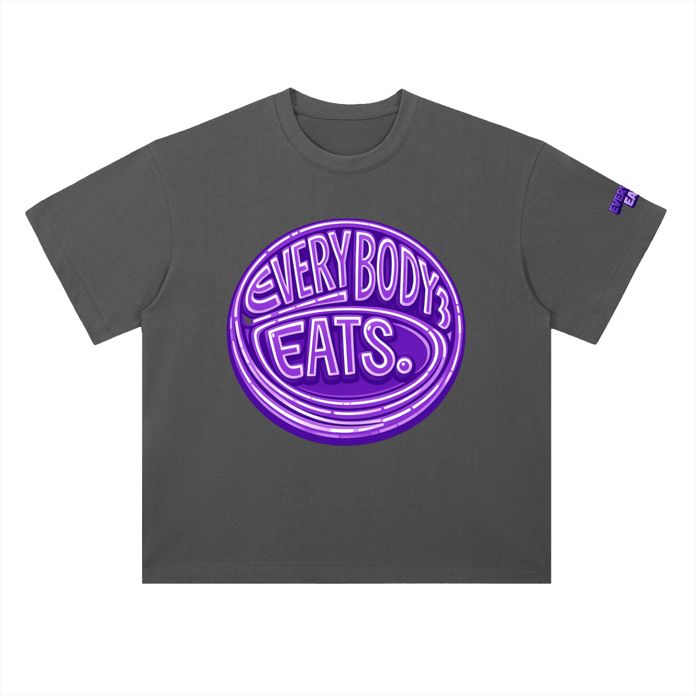 EVERYBODY EATS: BUTTERFLY PEAS - Heavyweight Drop Shoulder Cotton T-Shirt