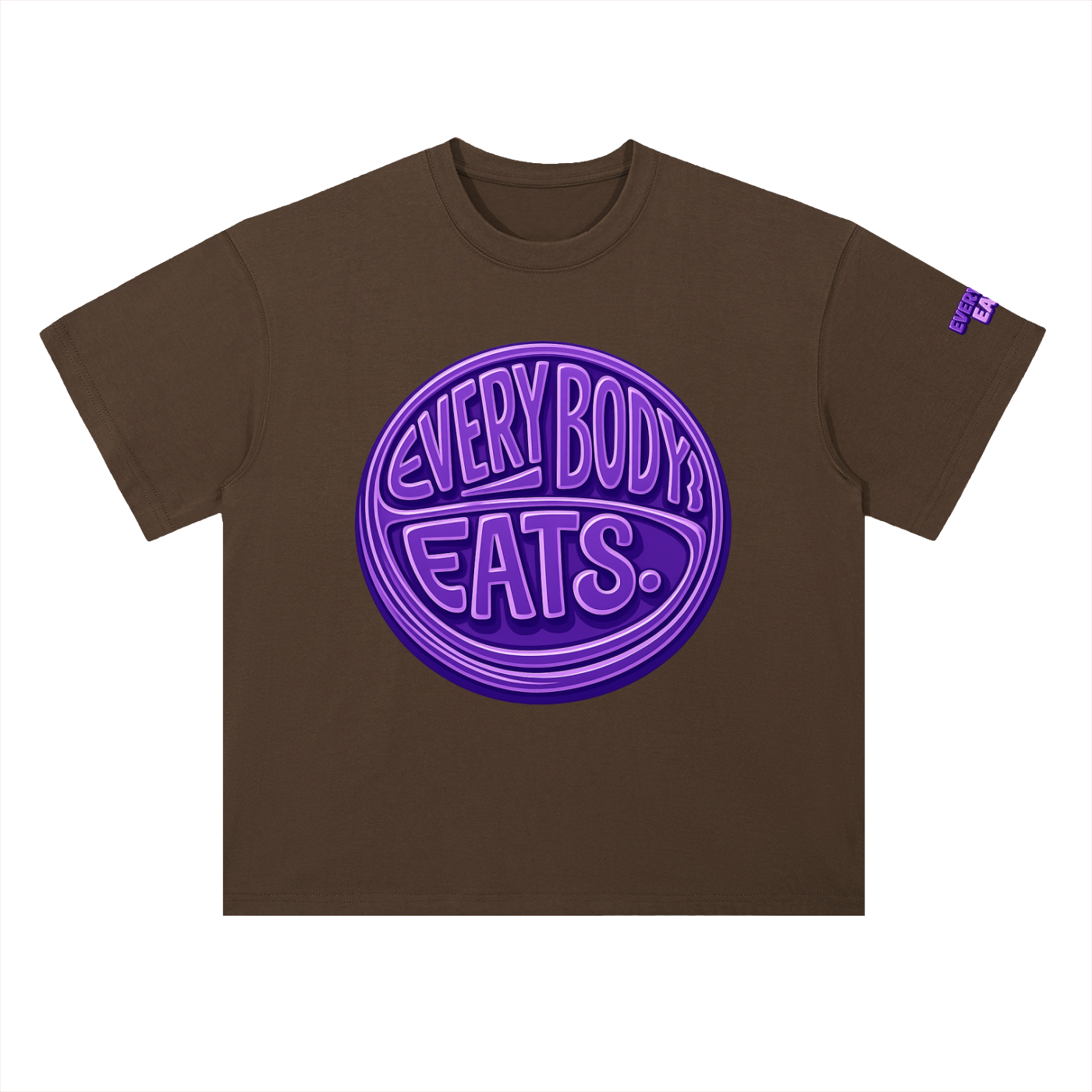 EVERYBODY EATS: GRAPES - Heavyweight Drop Shoulder Cotton T-Shirt