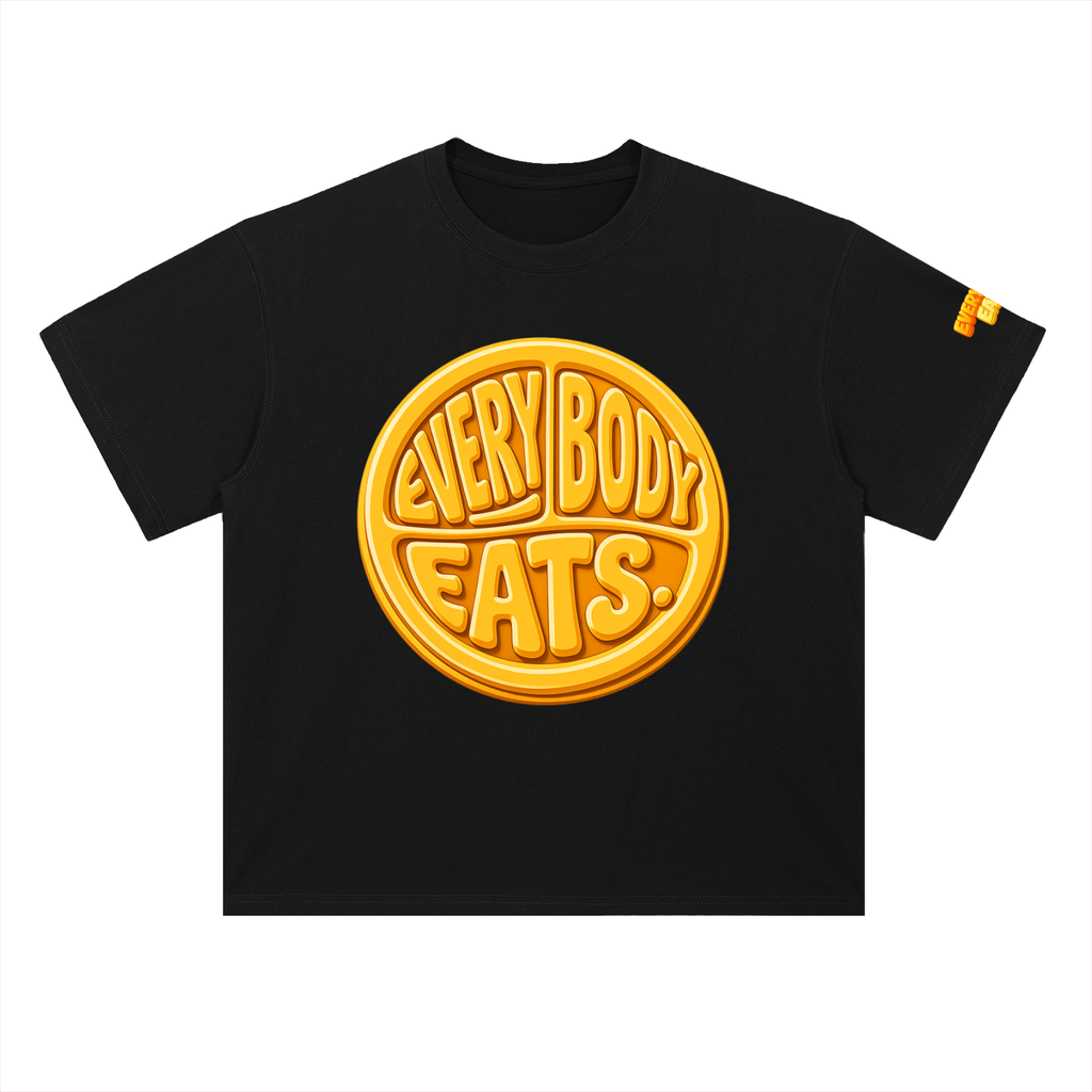 EVERYBODY EATS: MAC N CHEESE - Heavyweight Drop Shoulder Cotton T-Shirt