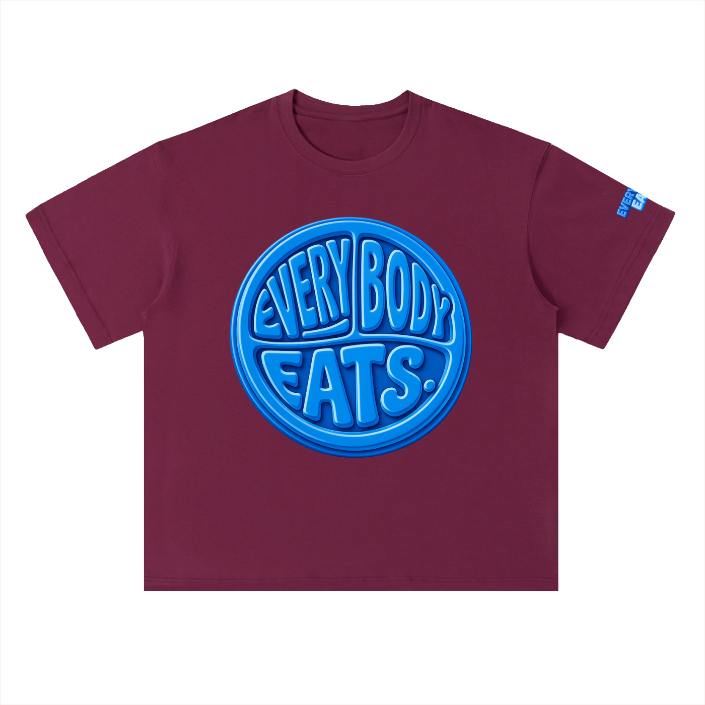 EVERYBODY EATS: BLUEBERRIES - Heavyweight Drop Shoulder Cotton T-Shirt