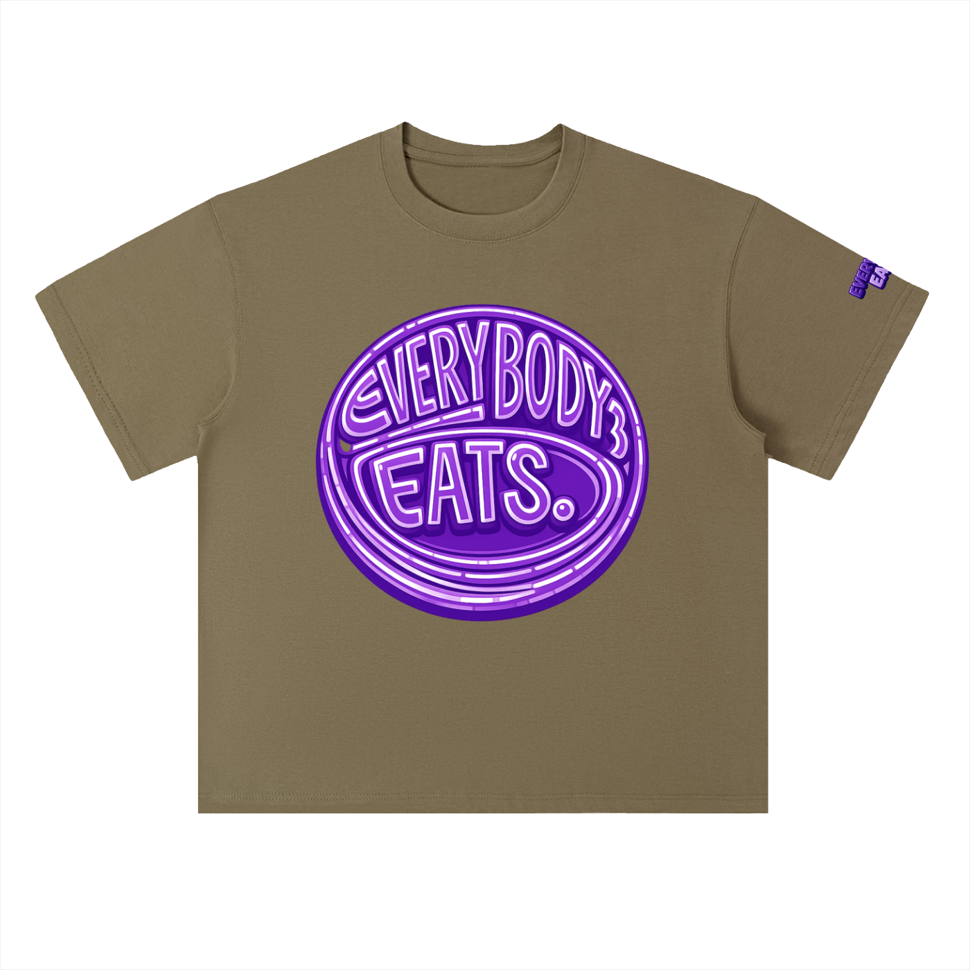 EVERYBODY EATS: BUTTERFLY PEAS - Heavyweight Drop Shoulder Cotton T-Shirt