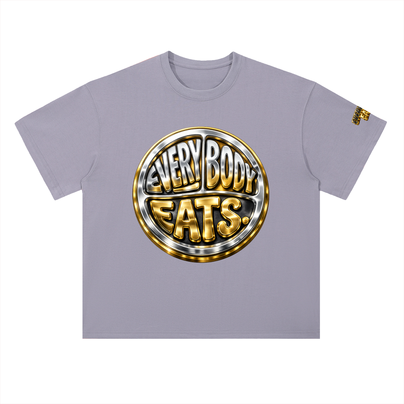 EVERYBODY EATS: CHROME - Heavyweight Drop Shoulder Cotton T-Shirt
