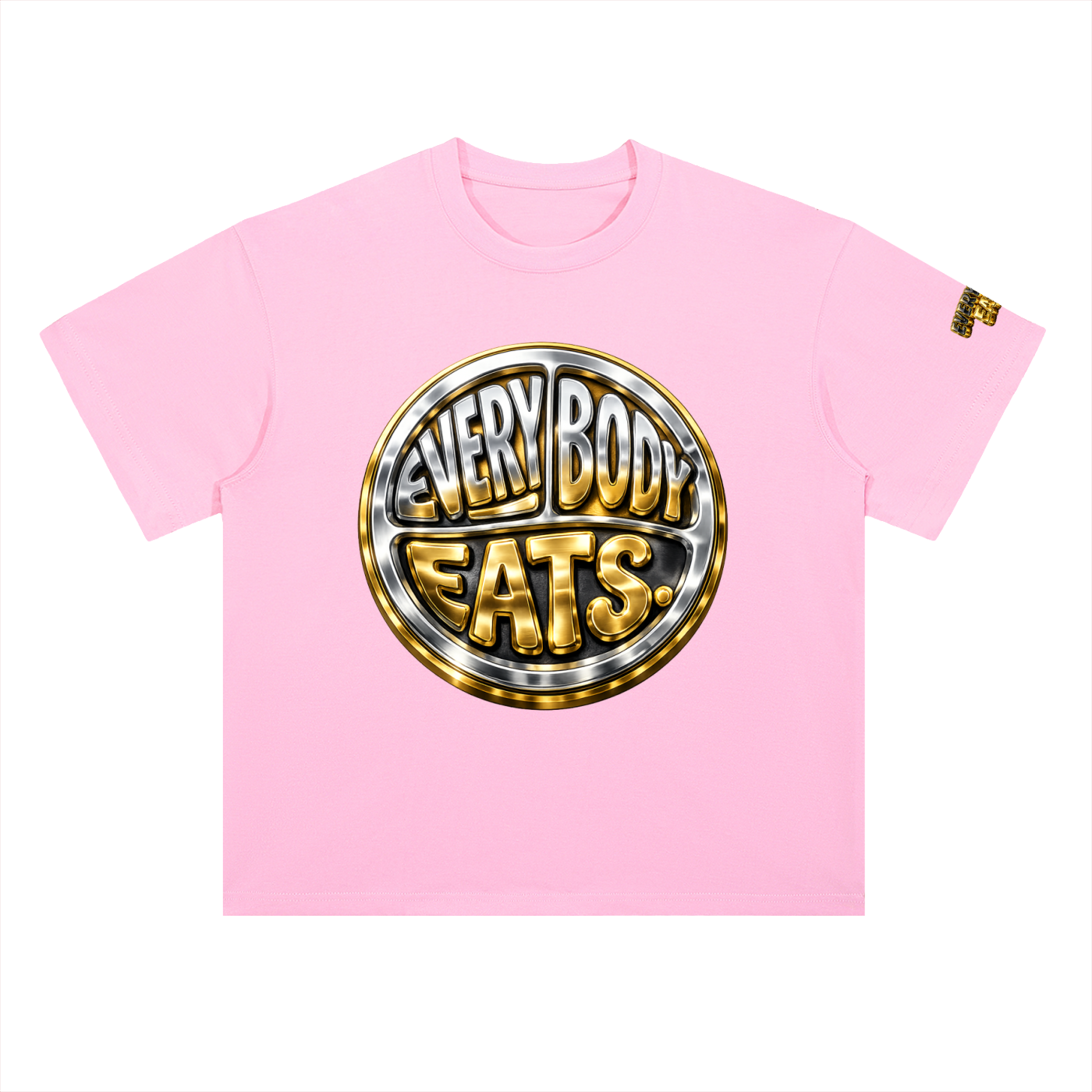EVERYBODY EATS: CHROME - Heavyweight Drop Shoulder Cotton T-Shirt
