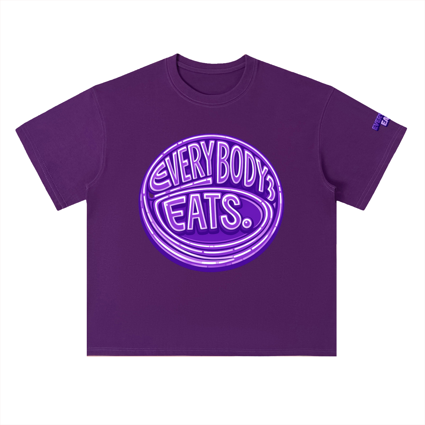 EVERYBODY EATS: BUTTERFLY PEAS - Heavyweight Drop Shoulder Cotton T-Shirt