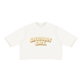 EVERYBODY EATS: VANILLA CREAM - Unisex Mineral Wash Raw Hem Boxy T-Shirt