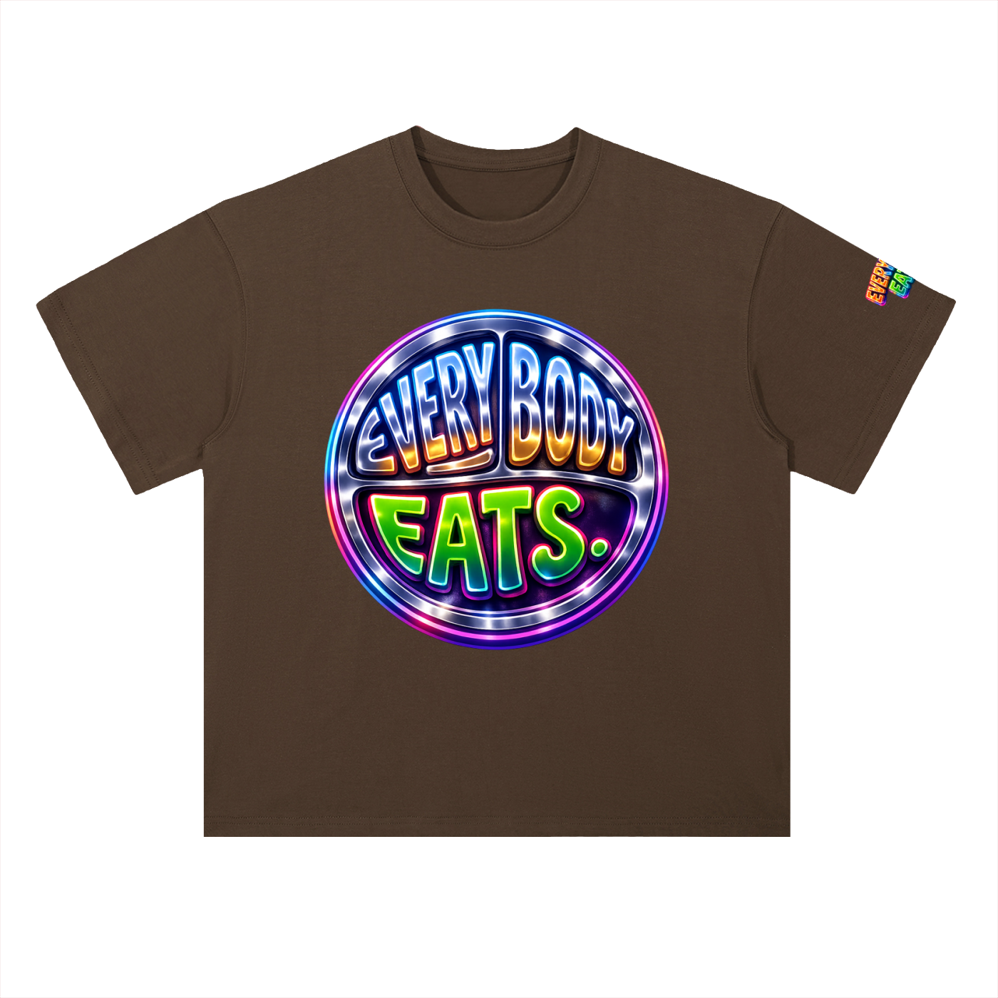 EVERYBODY EATS: AT MIDNIGHT - Heavyweight Drop Shoulder Cotton T-Shirt