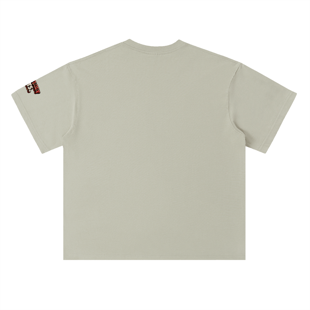 EVERYBODY EATS: PLAID - Heavyweight Drop Shoulder Cotton T-Shirt