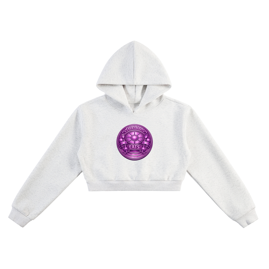 EVERYBODY EATS: TABLE MANNERS | HELIOTROPE -Essential Cropped Hoodie