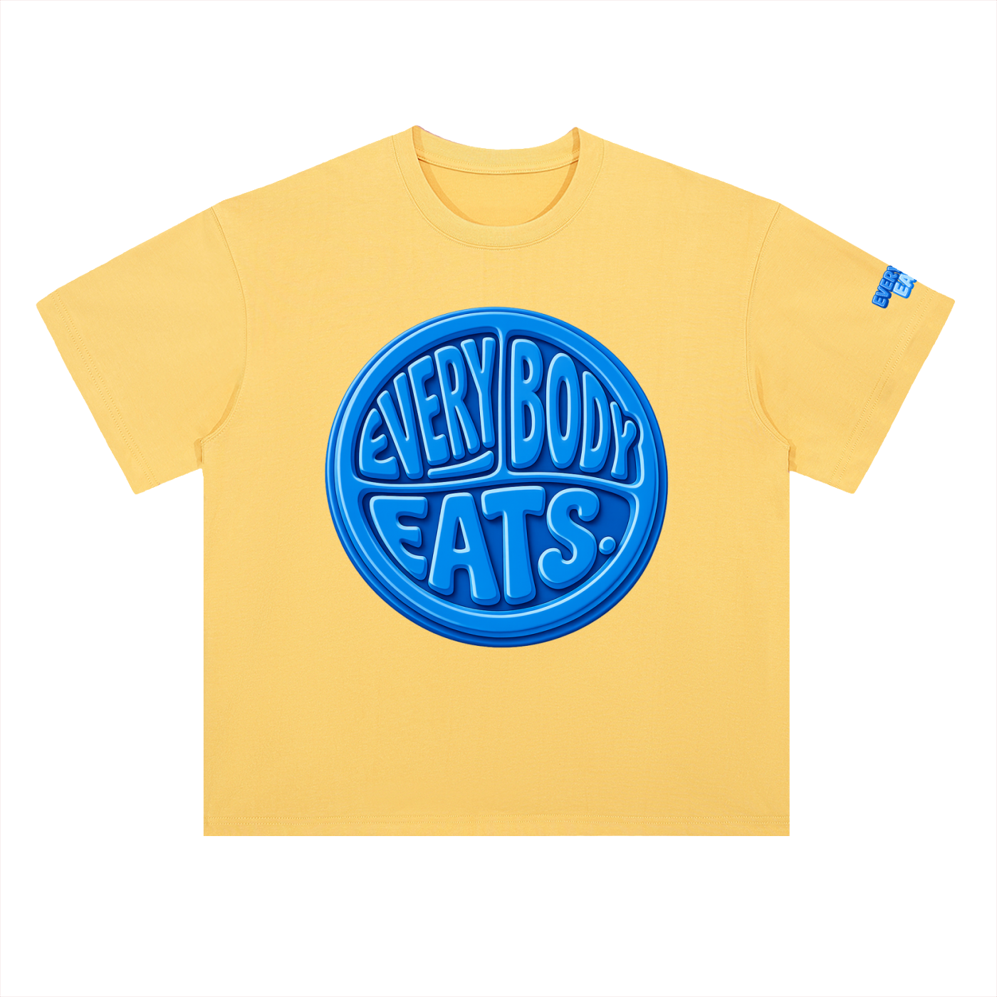 EVERYBODY EATS: BLUEBERRIES - Heavyweight Drop Shoulder Cotton T-Shirt