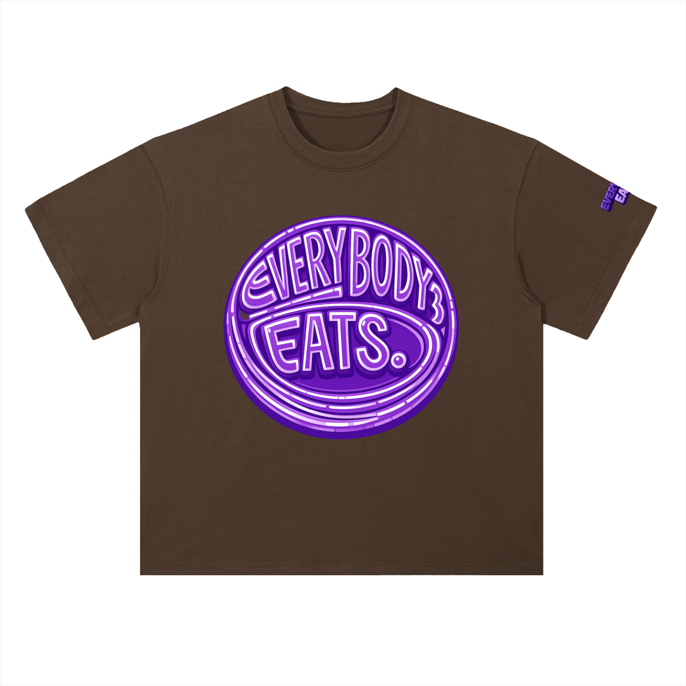 EVERYBODY EATS: BUTTERFLY PEAS - Heavyweight Drop Shoulder Cotton T-Shirt