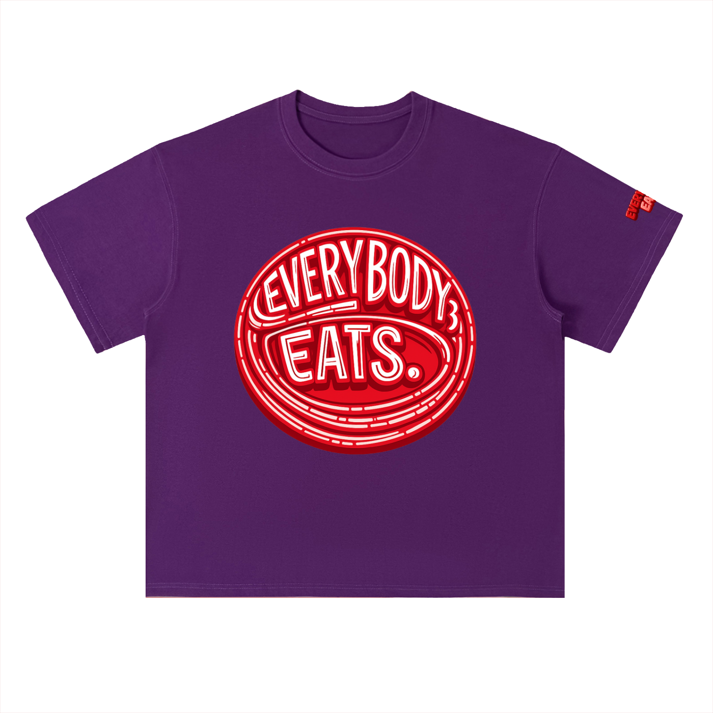 EVERYBODY EATS: MARACHINO - Heavyweight Drop Shoulder Cotton T-Shirt
