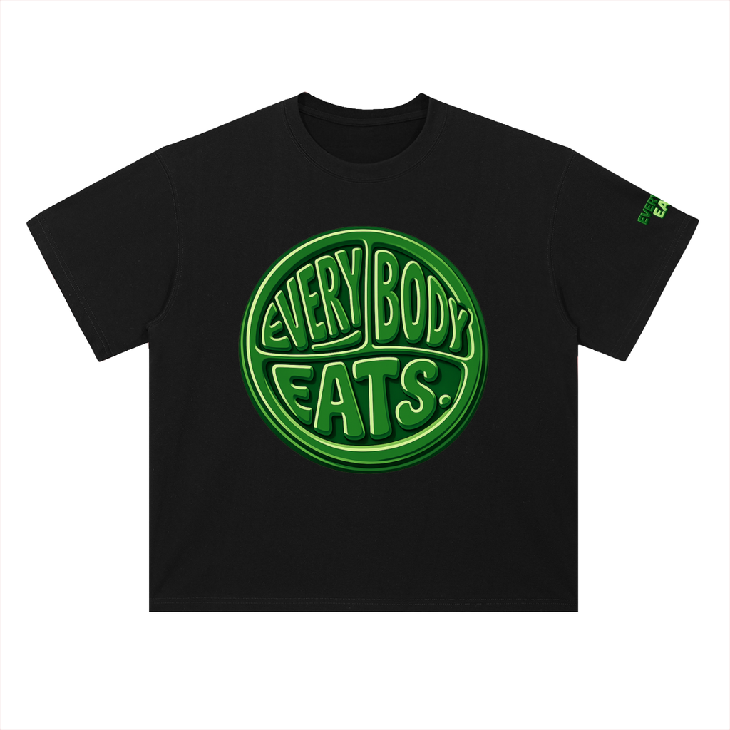 EVERYBODY EATS: VEGGIES - Heavyweight Drop Shoulder Cotton T-Shirt