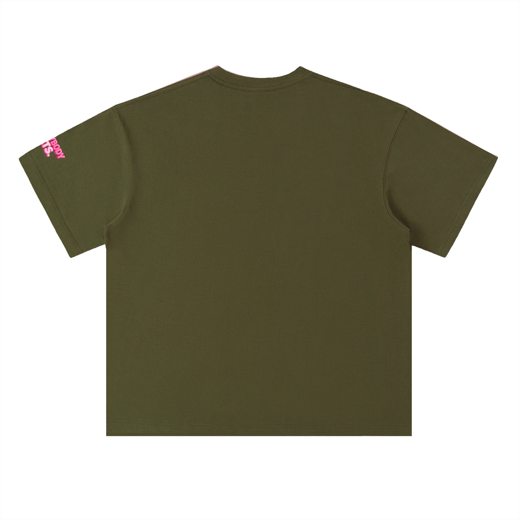 EVERYBODY EATS: STRAWBERRIES - Heavyweight Drop Shoulder Cotton T-Shirt
