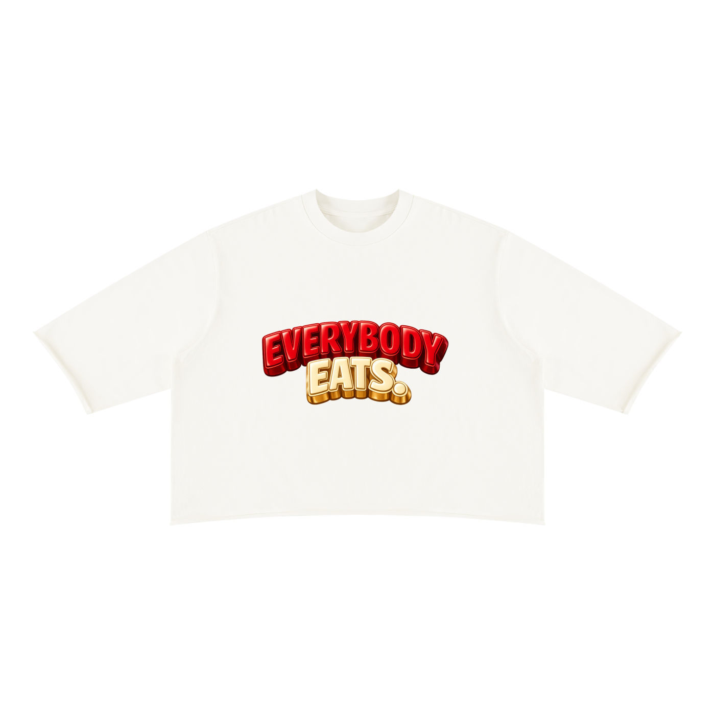 EVERYBODY EATS: CHERRY VANILLA COKE - Unisex Mineral Wash Raw Hem Boxy T-Shirt